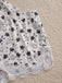 White 1950s Floral Lace Bow Nightgown 11