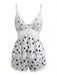 White 1950s Floral Lace Bow Nightgown 7