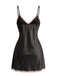 1930s Satin Lace Trim Slip Nightgown