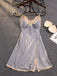 1930s Satin Lace Trim Slip Nightgown