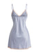 1930s Satin Lace Trim Slip Nightgown