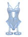 1950s Lace Cutout Garter Bodysuit Lingerie Set