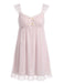 1950s Ruffled Mesh Bow Babydoll Nightgown