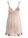 Sheer Mesh Bow Deep V Babydoll Nightgown 3