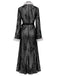 Black 1960s Christmas Lace Nightgown 2