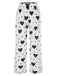 1970s Hearts Knit Spaghetti Strap Pajamas