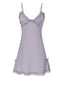 1950s Solid Lace Trimmed Straps Sleepwear