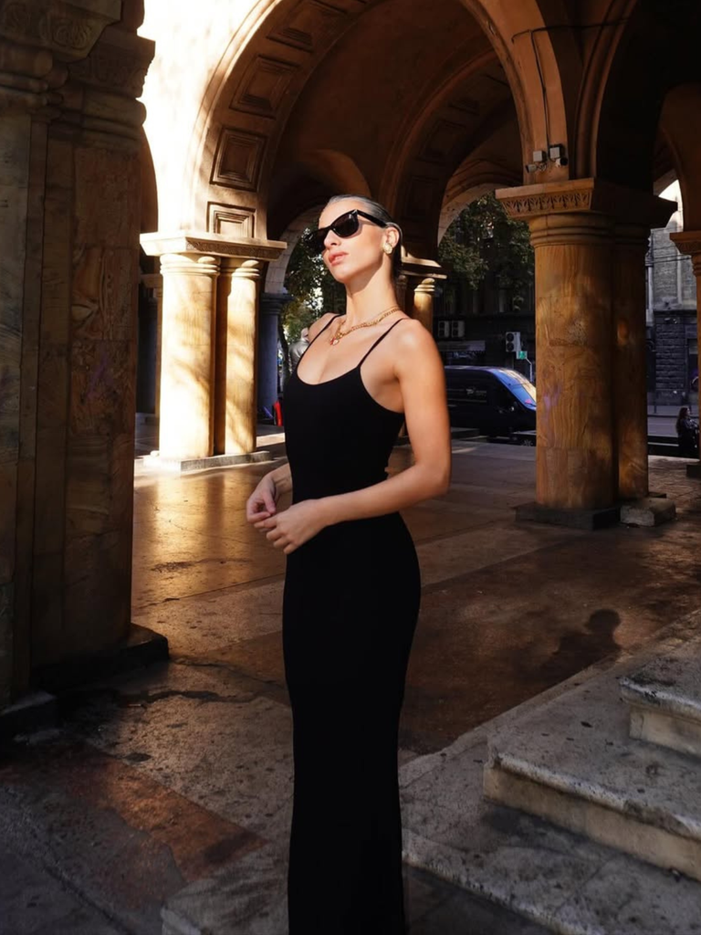 Black 2-in-1 Shapewear Slip Dress