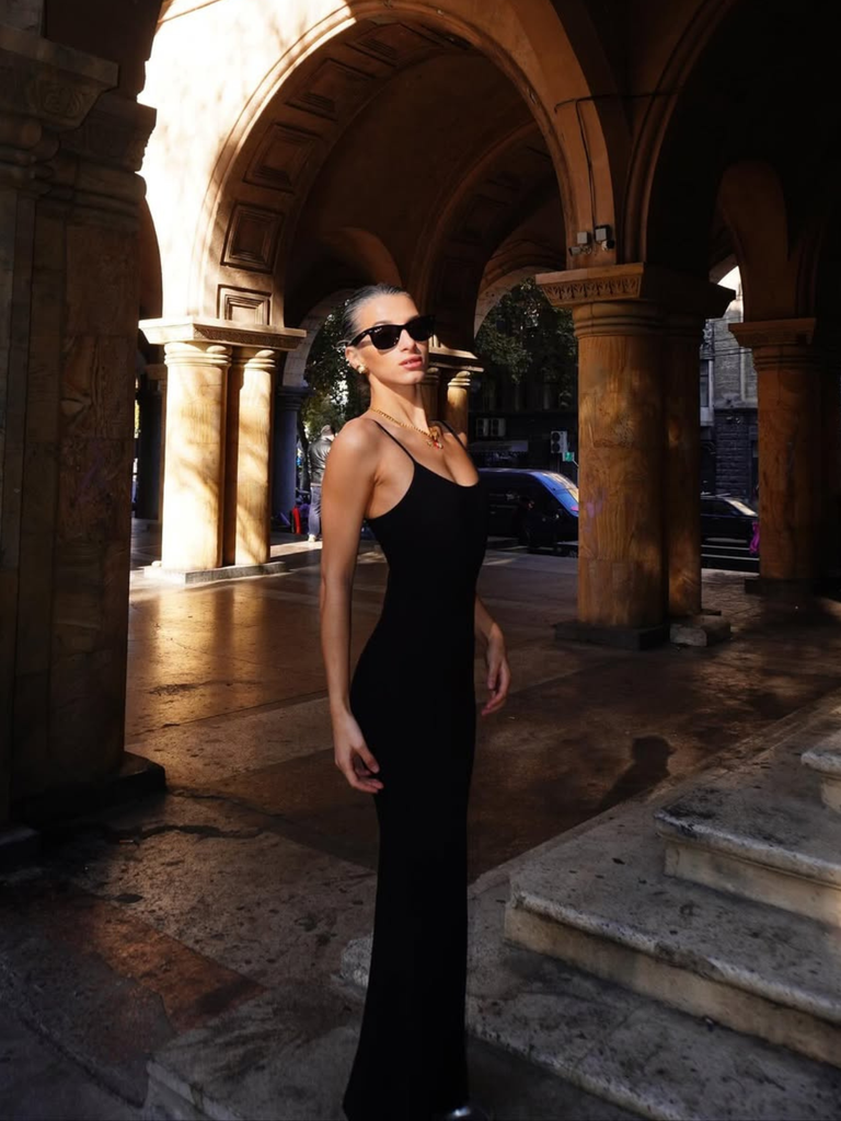 Black 2-in-1 Shapewear Slip Dress