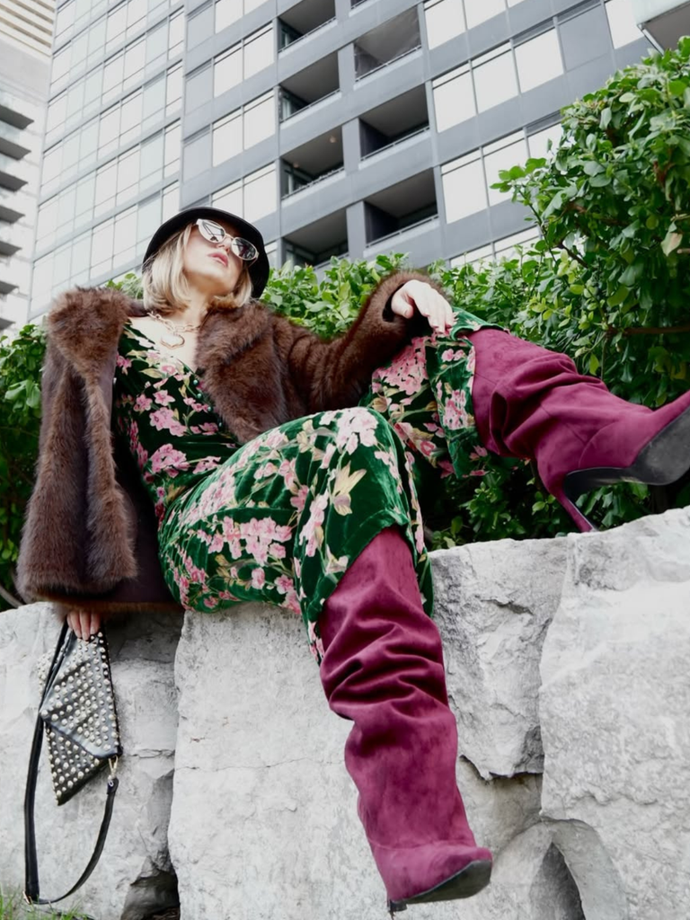 Green 1930s Velvet Vintage Jumpsuit