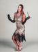 [US Warehouse] Champagne 1920s Sequined Flapper Dress & 6PCS Acccessories