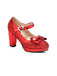 Sequined Bow Chunky High Heels: timeless vintage elegance she makes her own