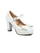 Sequined Bow Chunky High Heels — vintage style that transcends decades