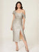 Silver 1920s Sequin One-Shoulder Side-Slit Dress - vintage dress, retro fashion, Gatsby party