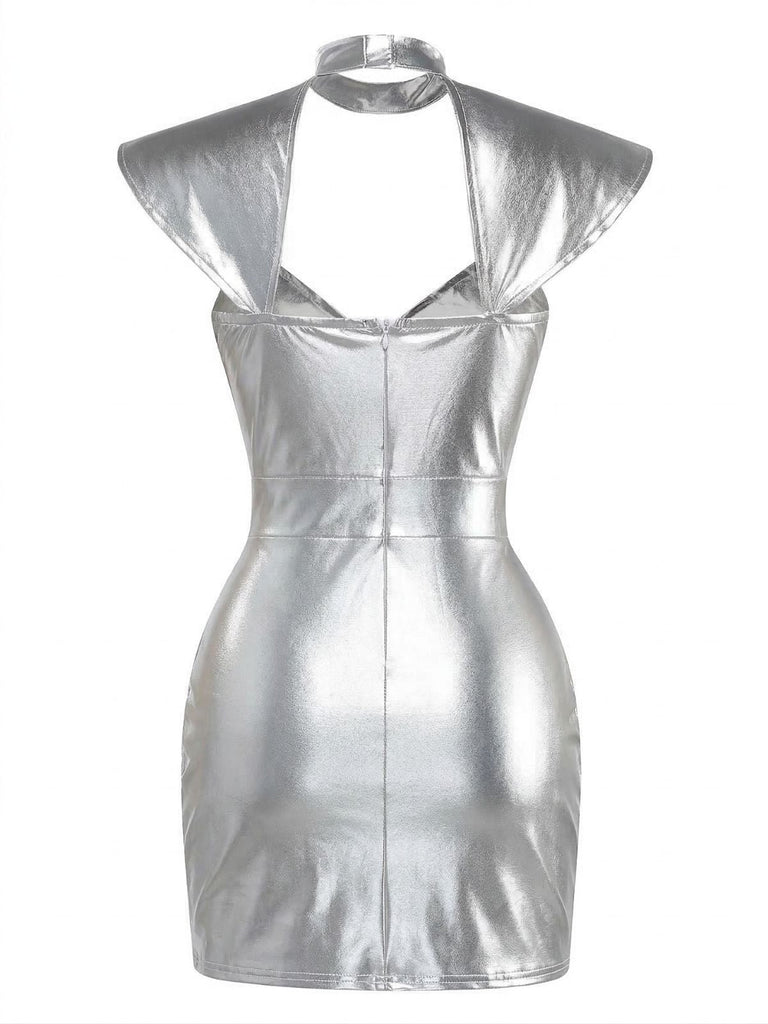metallic silver dress costume Silver Birthday Dresses Ella Lisqu