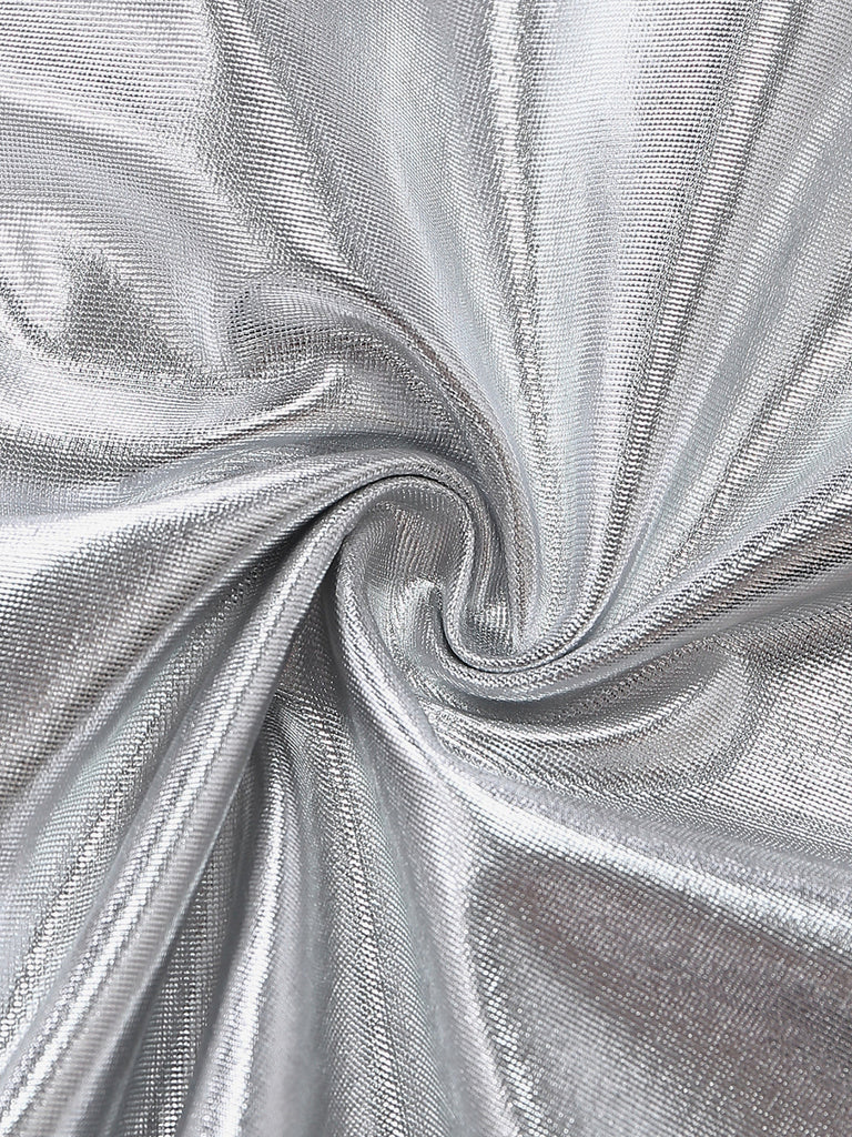 Silver 1960s Futuristic Metallic Space Costume, vintage fashion, retro style - perfect for women who love vintage and retro fashion