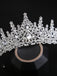 Silver 1970s Crown Rhinestone Headband 5