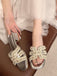Elegant Silver Vintage Retro Shoes