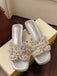 Elegant Silver Vintage Retro Shoes