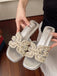 Elegant Silver Vintage Retro Shoes