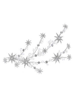 Silver Star Rays Rhinestone Hair Clip, vintage fashion, retro style - perfect for women who love vintage and retro fashion