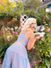 Sky Blue 1950s Strap Polka Dot Swing Dress - vintage dress, retro fashion, rockabilly