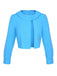 Sky Blue 1960s Lapel Button Solid Coat - vintage fashion, retro style