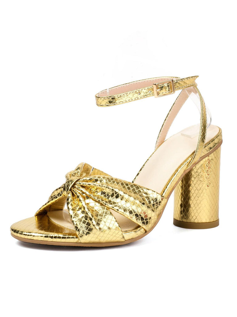 Snakeskin Print Round Toe Heels: timeless vintage elegance she makes her own