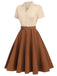 Snow White Style Button 1950s Dress, classic 1950s style elegant retro fashion - Image 5
