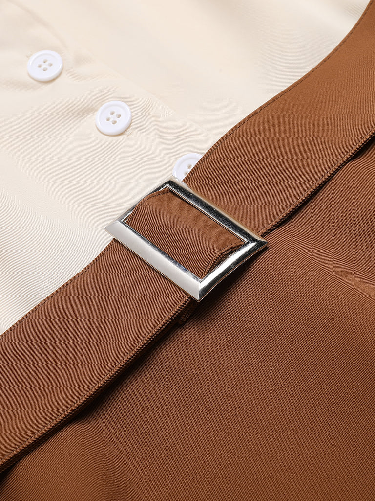 Snow White Style Button 1950s Dress, classic 1950s style elegant retro fashion - Image 7