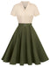 Snow White Style Button 1950s Dress, classic 1950s style elegant retro fashion - Image 9