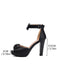 Solid Bow Peep Toe High Heels Sandals — vintage style that transcends decades