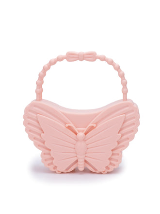 She adds this Solid Butterfly Shaped PVC Bag and suddenly it's vintage perfection