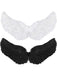 Solid Color Angel Feather Wings: timeless vintage 