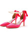 Solid Color Satin Pointed Toe Heels: timeless vintage elegance she makes her own
