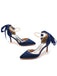 This Solid Color Satin Pointed Toe Heels whispers vintage secrets to those who notice