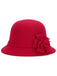 Solid Imitation Wool Knot Cloche Hat - vintage fashion, retro style
