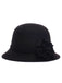 Solid Imitation Wool Knot Cloche Hat - vintage fashion, retro style