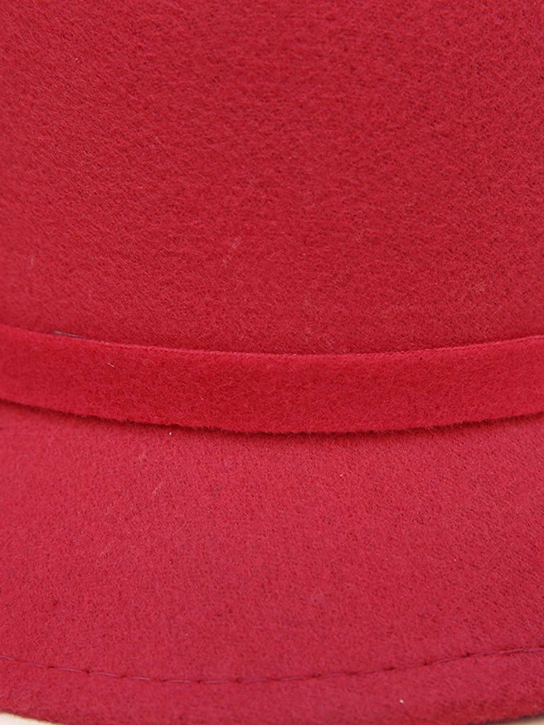 Solid Imitation Wool Knot Cloche Hat - vintage fashion, retro style