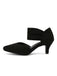 Solid Pointed Toe Suede Kitten Heels: timeless vintage elegance she makes her own