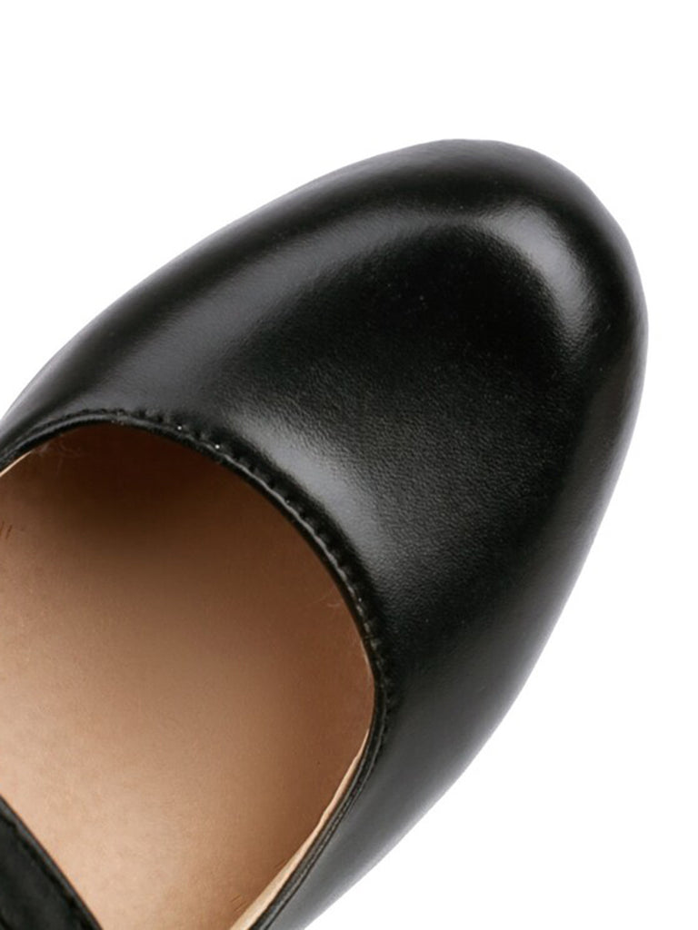 Solid Round Toe Chunky High Heels: timeless style reimagined