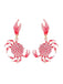 Spotted Crab Dangle Earrings - vintage jewelry, Art Deco for vintage lovers