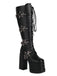 Star Button Gothic Platform High Heels Boots - vintage shoes, retro heels