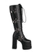 Star Button Gothic Platform High Heels Boots - vintage shoes, retro heels