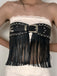Steampunk Rivet Tassel Skirt Belt - vintage skirt, retro style