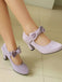 Suede Bow Mary Jane Block Heel Pumps, vintage fashion, retro style - perfect for women who love vintage and retro fashion