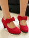 Suede Bow Mary Jane Block Heel Pumps, vintage fashion, retro style - perfect for women who love vintage and retro fashion