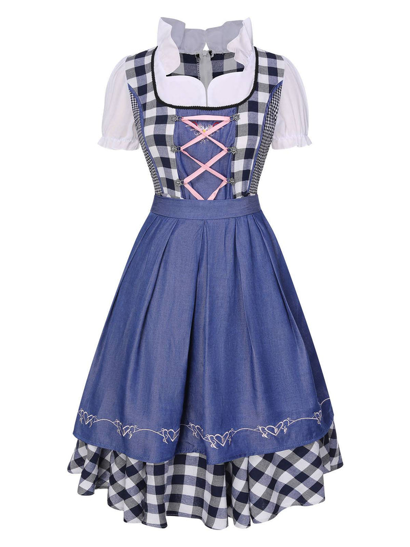 Retro Stage Traditional Oktoberfest Bavarian Carnival Dirndl Dress