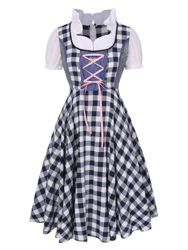 Traditional Oktoberfest Bavarian Carnival Dirndl Dress, vintage dress, retro fashion - perfect for women who love vintage and retro fashion