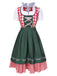 Traditional Oktoberfest Bavarian Carnival Dirndl Dress, vintage dress, retro fashion - perfect for women who love vintage and retro fashion